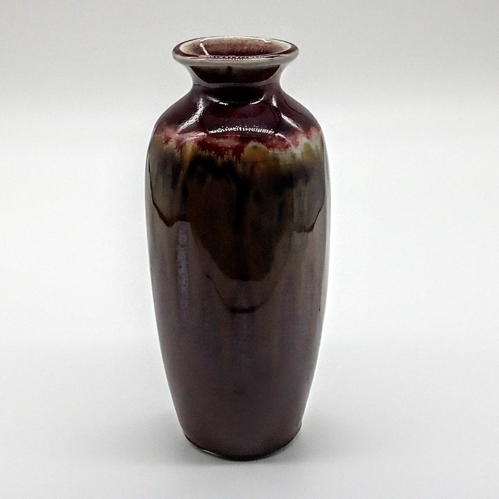 Hosley Potteries Multicolor Glazed Small Vase